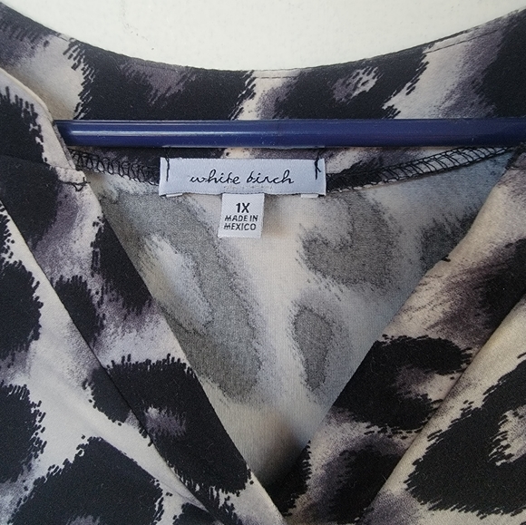 NWOT White Birch brand blouse size 1x - Picture 2 of 5